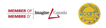 Member of Imagine Canada - Membre d' Imagine Canada - carf Accredited - Aspire to Excellence